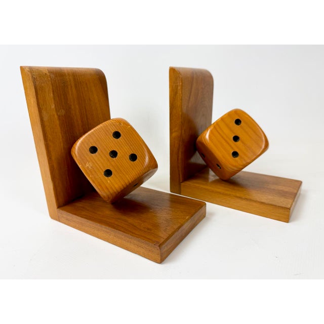 Mid-Century Dice Bookends, 1960s, Set of 2 For Sale - Image 6 of 11