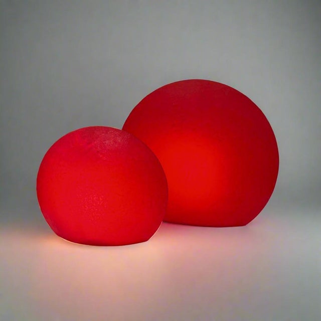 2000 - 2009 Set of Two Elliptical Table Lamps by Monica Lipkin for Elma Flototto, Belgium For Sale - Image 5 of 7