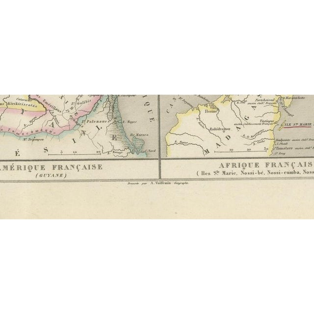19th Century Map of Saint-Pierre with the Marquesas Islands and Nosy Be, 1860 For Sale - Image 5 of 12