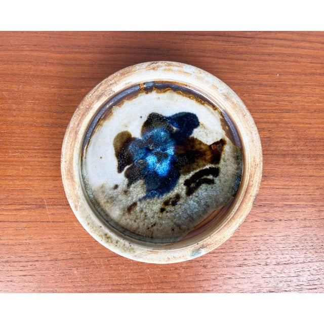 Mid-Century Modern Danish Studio Pottery Bowl by Conny Walther, 1960s, in Very Good conditions. Designed 1960 to 1969 This...