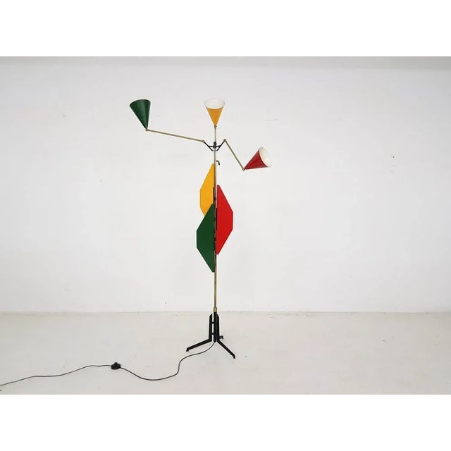 Mid-Century Modern Italian Floor Lamp in the style of Arredoluce, 1960s For Sale - Image 3 of 6