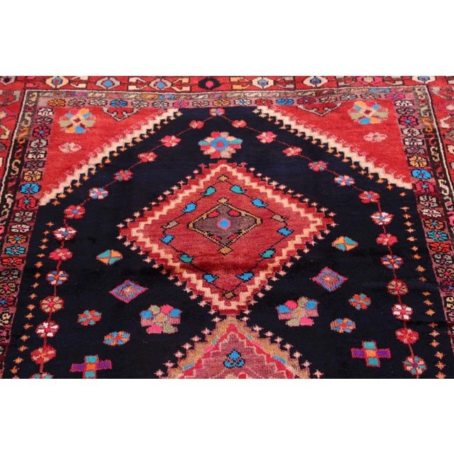 "Enchanted Moon" Geometric Bakhtiari Persian Rug 5′2″ × 9′1″ Chairish