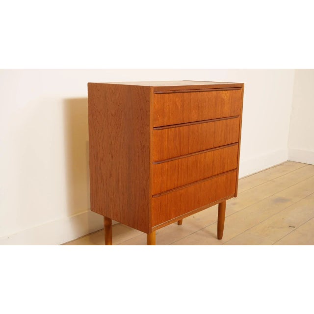 Vintage Danish Teak Chest of Drawers For Sale - Image 6 of 10