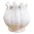 Carved White Marble Lotus Vase-Bagh For Sale