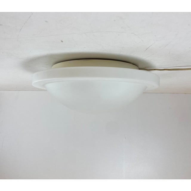 Metal Opaline Ceiling Lamp from Peill & Putzler, Germany, 1980s For Sale - Image 7 of 9