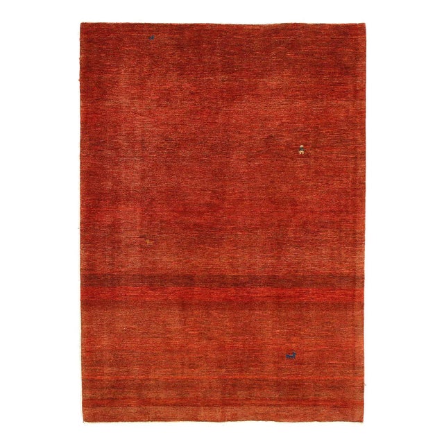 Persian Gabbeh Rug - 4′3″ × 5′11″ For Sale - Image 4 of 5