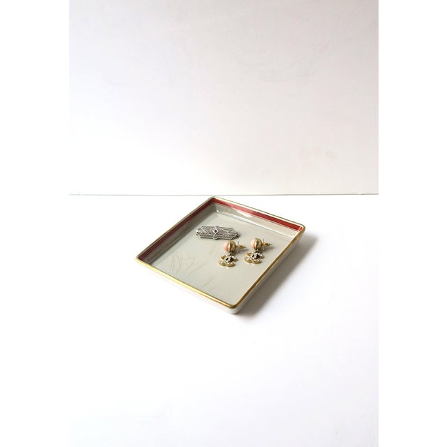 Mid 20th Century Danish Faience Jewelry Dish Vide-Poche Catchall For Sale - Image 5 of 17