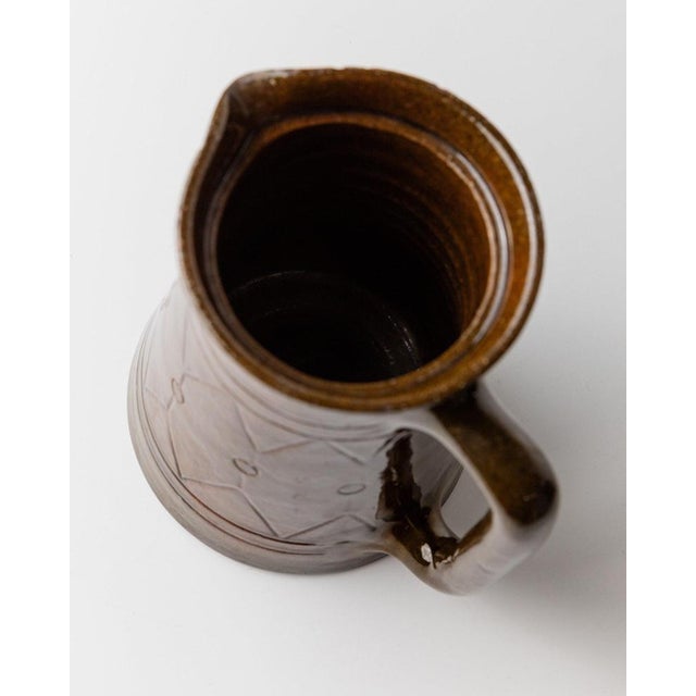 Vintage Ceramic Jug or Vase with Handle by Urbano Fontana, Italy, 1970s For Sale - Image 4 of 11