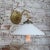 French White Opaline Glass and Brass Sconce For Sale - Image 5 of 8