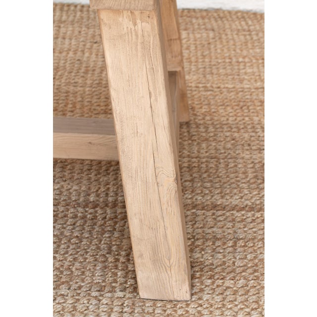 The Basquaise, 96" Reclaimed Wood Trestle Table For Sale - Image 11 of 12