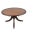 Animal Skin Victorian Tilt-Top Brown Leather Coffee Table in Carved Tripod Base Lion Castors For Sale - Image 7 of 7