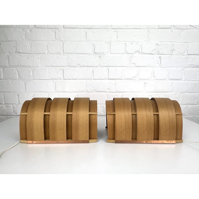 Wood V155 Wall Lamps in Pine by Hans-Agne Jakobsson, 1960s, Set of 2 For Sale - Image 7 of 13