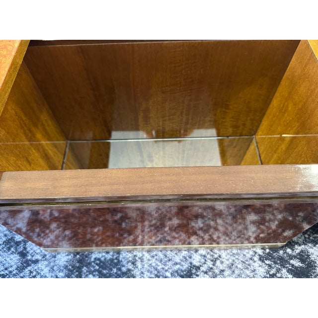Vintage French Coffee Table in Elm Burl Wood, 1970 For Sale - Image 12 of 18