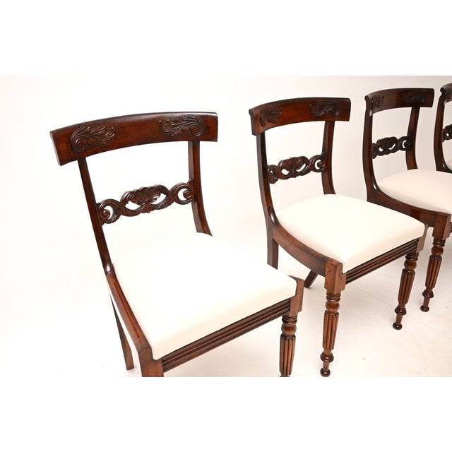 Hollywood Regency Antique Regency Dining Chairs, 1820s, Set of 4 For Sale - Image 3 of 13
