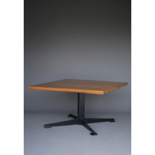 1960s Brutalist Dining Table with Cherry Top by Wim den Boon, 1961 For Sale - Image 5 of 18
