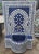 Sculpture Materials Blue and White Moroccan Mosaic Tile Fountain, Rafraf For Sale - Image 7 of 7