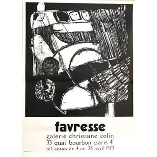 1973 Favresse French Gallery Poster For Sale
