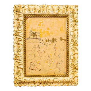 Sirio Pellegrini, Landscape Painting, 1970s, Oil on Board, Framed For Sale