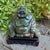Jade Large Mid 20th Century Hand Carved Solid Nephrite Jade Happy Buddha With Stand For Sale - Image 8 of 10