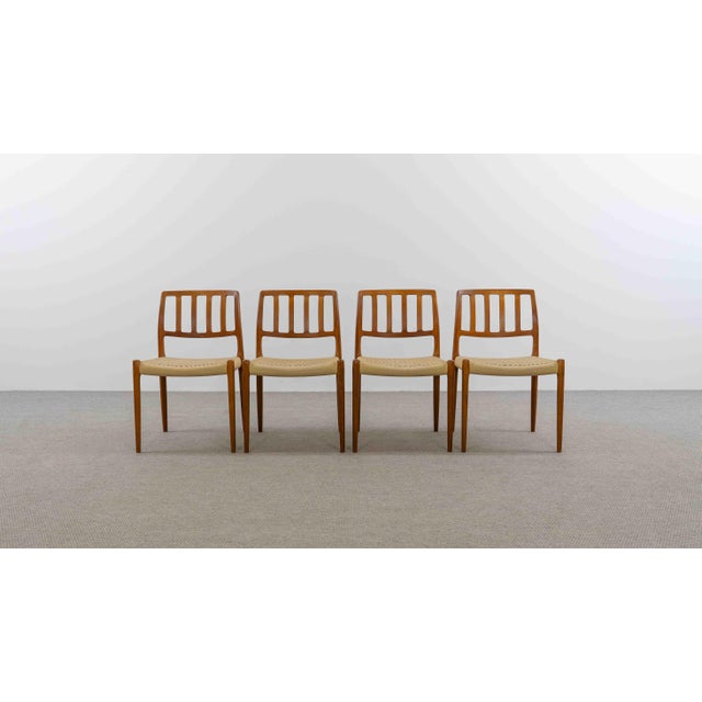 Brown Vintage Danish Teak Chairs by Niels O. Möller, 1970s, Set of 4 For Sale - Image 8 of 18