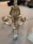 2000 - 2009 Dagmar Design Wrought Iron Floor Lamp With White-Gold Leaf, Custom Silk Shade For Sale - Image 5 of 8