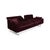 Embrace Three-Seater Sofa in Velour Velvet, Chrome and Violet with Manual Function by Brühl For Sale - Image 5 of 15
