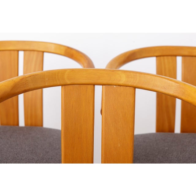 Beautiful set of four original Casala chairs, produced in Germany during the 1970s. This is the rarer beechwood version,...