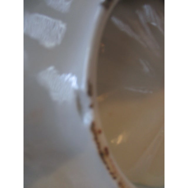 1900 - 1909 Vintage Japanese Geisha Girl Porcelain Scalloped Huge Berry Bowl Set- 5 Pieces For Sale - Image 5 of 5