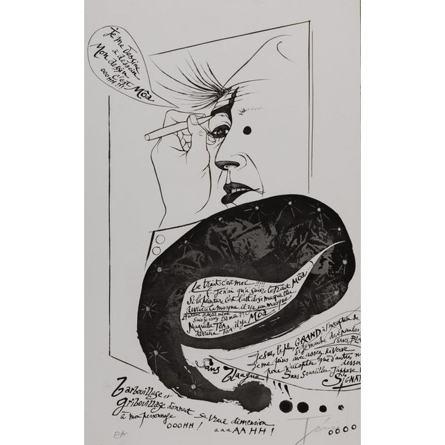 Modern Pierre-Yves Tremois, Moâ the Clown, Original Signed Lithograph For Sale - Image 3 of 7