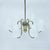 Metal Swedish Modern Brass 6-Light Chandelier, 1930s-1940s For Sale - Image 7 of 11