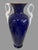 Haas & Cajzek Cobalt Blue Vase Large Czech Porcelain Swan Urn Vintage 14.5" Tall In very nice original condition showing...
