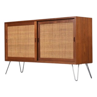 Borge Mogensen for Karl Andersson & Soner Teak Cane Front Cabinet For Sale
