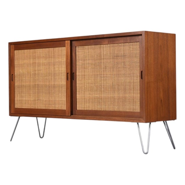 Borge Mogensen for Karl Andersson & Soner Teak Cane Front Cabinet For Sale