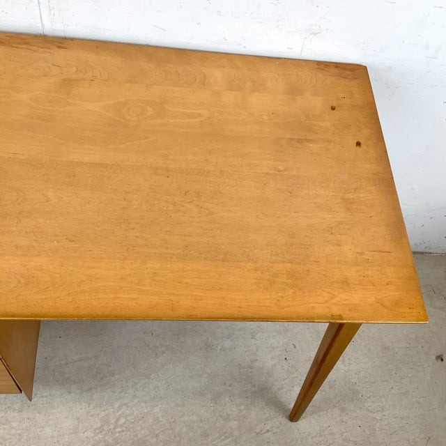Mid-Century Modern Student Desk Attributed to Baumritter For Sale In Philadelphia - Image 6 of 12