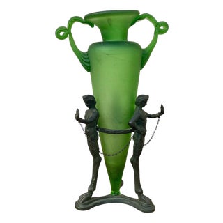 Amphora Vase with Satyrs For Sale