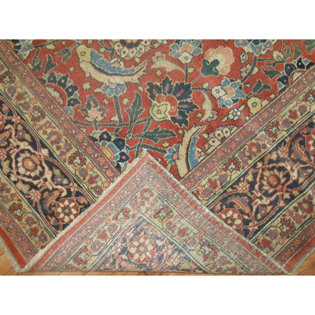 Zabihi Collection Antique Persian Tabriz Rug - 8'3" x 9'5" For Sale In New York - Image 6 of 11