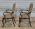 Late 20th Century Pair of Henredon Mahogany Open Arm Chairs Queen Anne Style Designer Fabric For Sale In Cleveland - Image 6 of 7