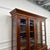 Wood English Bookcase with Glass Doors For Sale - Image 7 of 18