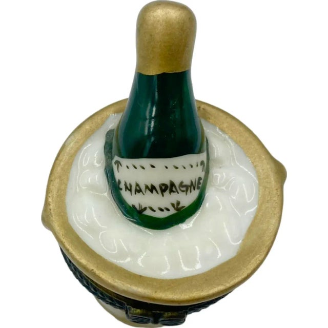 Late 20th Century Vintage Champagne Bottle Bucket Box Miniature For Sale In Washington DC - Image 6 of 12