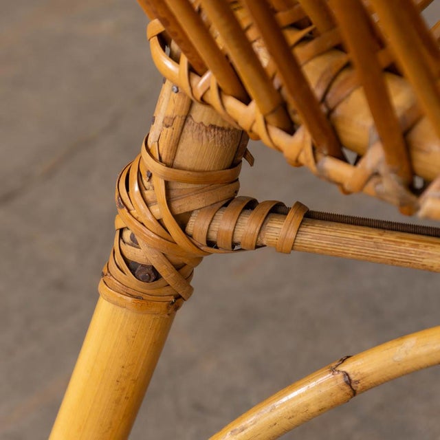 1960s Pair of Italian Rattan and Bamboo Chairs For Sale - Image 17 of 18