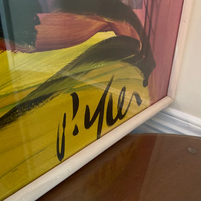 1970s 1970s Vintage Abstract Portraiture; Original Painting by Peter Robert Keil, Framed For Sale - Image 5 of 11