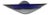 Postmodern Italian Cobalt Blue Murano Glass & Chrome Wall Sconce, 1980s 1 of 7 For Sale