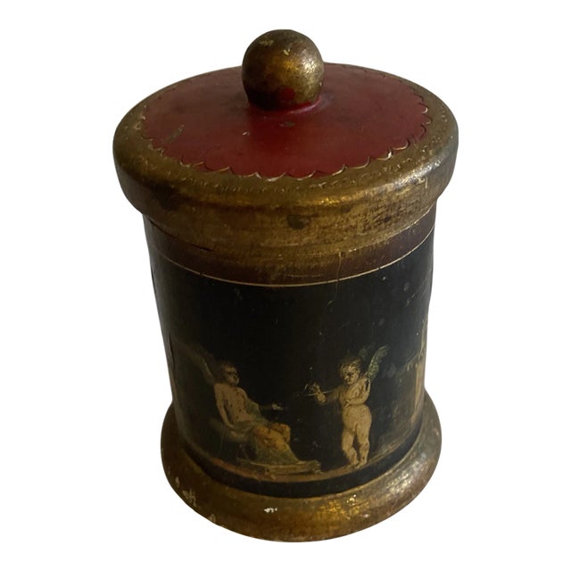 Mid 20th Century Italian Florentine Box Cherubs For Sale