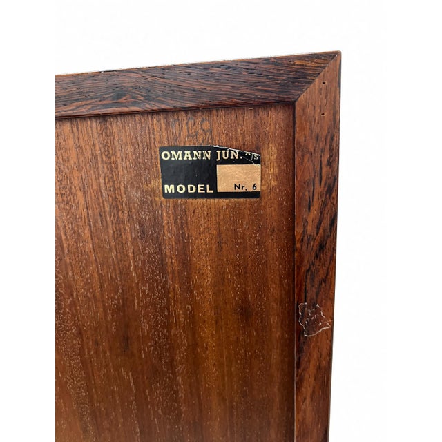 Rosewood Model 6 Bookcase from Omann Jun Mobelfabrik, 1960s For Sale - Image 9 of 11