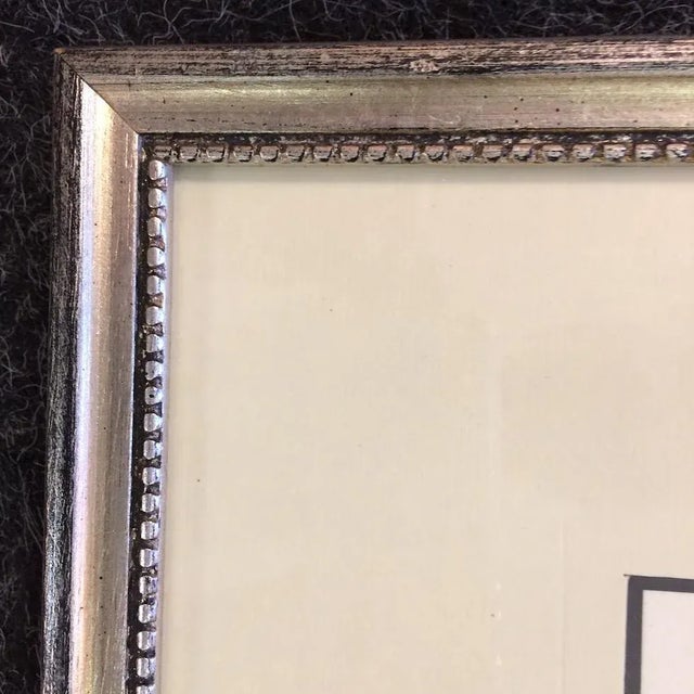 1970s Vintage Framed California Artist Helen Barker Watercolor Painting For Sale - Image 5 of 7