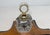 Share Antique 19th Century Handmade European Wood Glass Inkwell Pen Holder Stand For Sale - Image 10 of 12