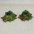 1963 Folk Art Americana Christmas Ceramic Holly Candle Holders, Artist Signed - a Pair For Sale - Image 4 of 12