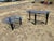 Mid-Century Modern Vintage Space Age Design Chrome and Glass Atomic Coffee & Demilune Console Table For Sale - Image 3 of 18