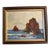 1930’s Original Impressionist Rocky Seascape Painting Original Antique Frame Signed For Sale