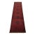 Turkmen Runner 2’8” X 9’6” Red Wool Tribal Hand-Knotted Oriental Rug For Sale